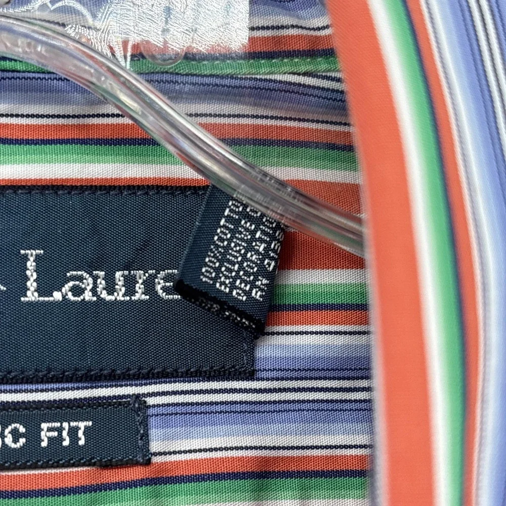 Ralph Lauren Shirt Mens Large Multicolor Blanket Southwest Stripe Classic Button